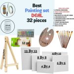 Painting Set Deal For Artist And Beginners Canvas Multi Sizes 32 Pieces