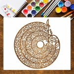 4 Qul Combined Arabic Calligraphy Stencil – One Template with All Four Surahs