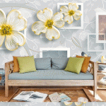 3D Blooming Floral Frames – Modern Artistic Wall Mural (Free Shipping - Free Installment)
