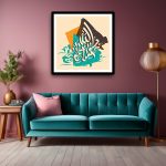 Unique Bismillah Turquoise Calligraphic