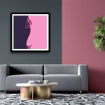 Modern Calligraphy art frame Allah