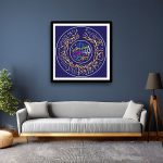 Stunning surah akhlaas calligraphy frame