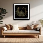 Elegant Golden Ayat ul Kursi